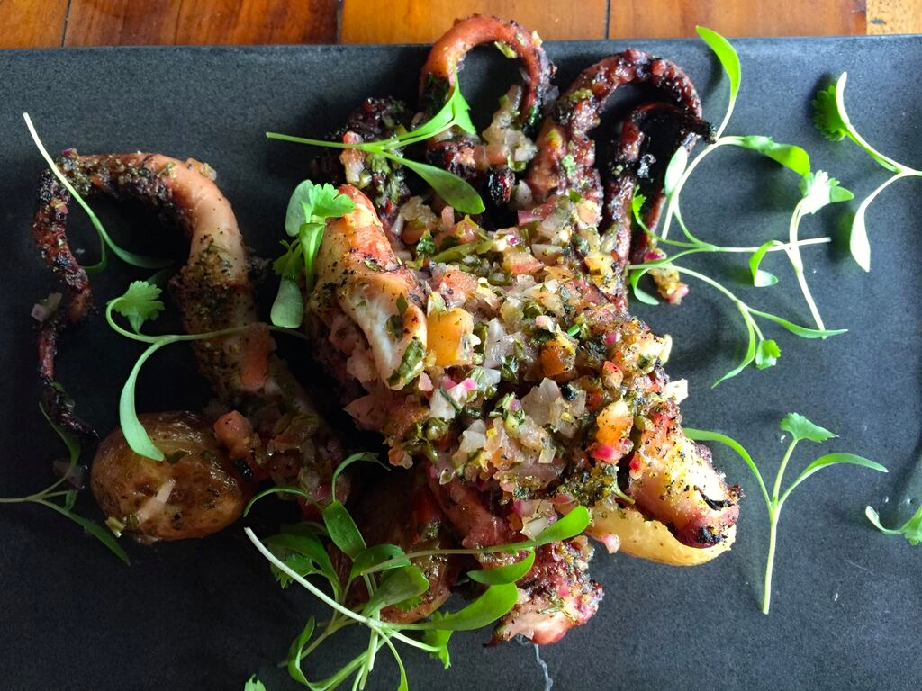 Grilled Octopus at Via Sete
